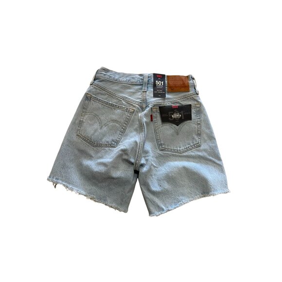 LEVIS 501 Light Wash Mid Thigh shorts Size 24 NEW - Picture 8 of 8